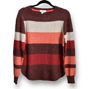 WHITE STUFF Women’s Crewneck Color Block Sweater in the Size UK 10/USA 6